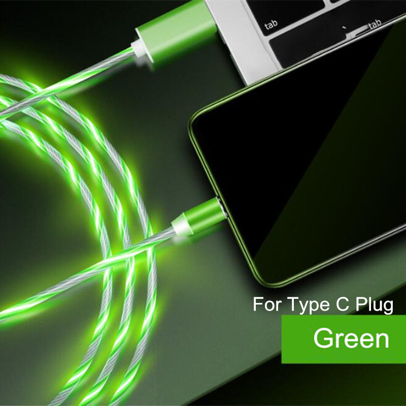 Colorful LED Light Magnetic Phone Cable Fast Charging
