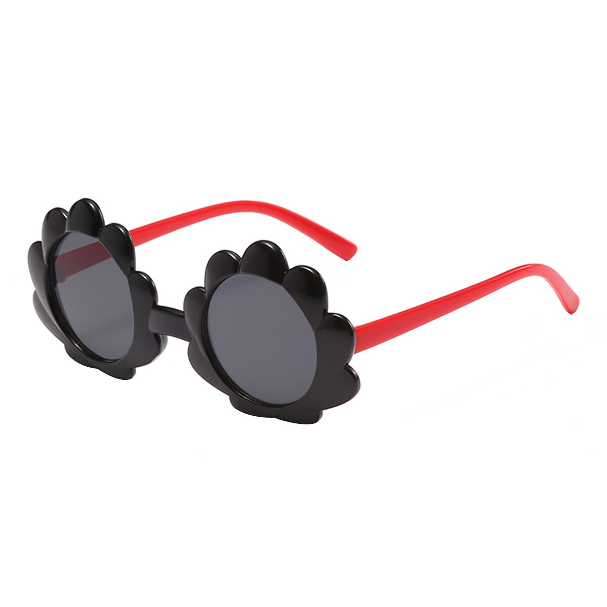Meisjes Anti-UV400 Zonnebril Jongens Ronde Zonnebloemen Zonnebril Frame Kids Rekwisieten Kinderen Speelgoed Accessoires Outdoor: Black