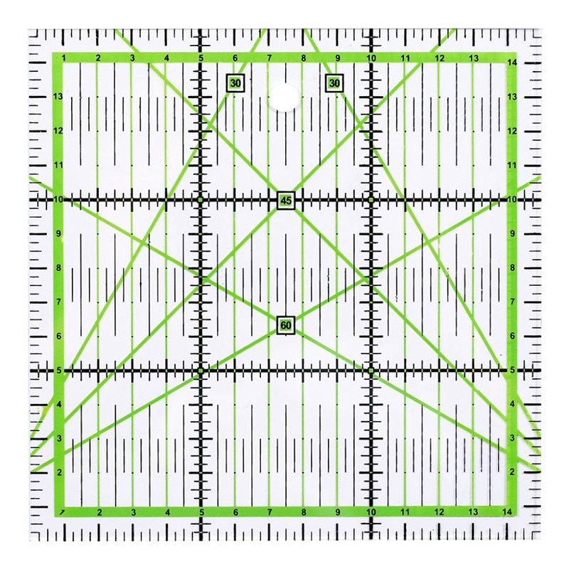 5 unids/set rectángulo Patchwork dibujo recto reglas costura a medida herramientas de artesanía