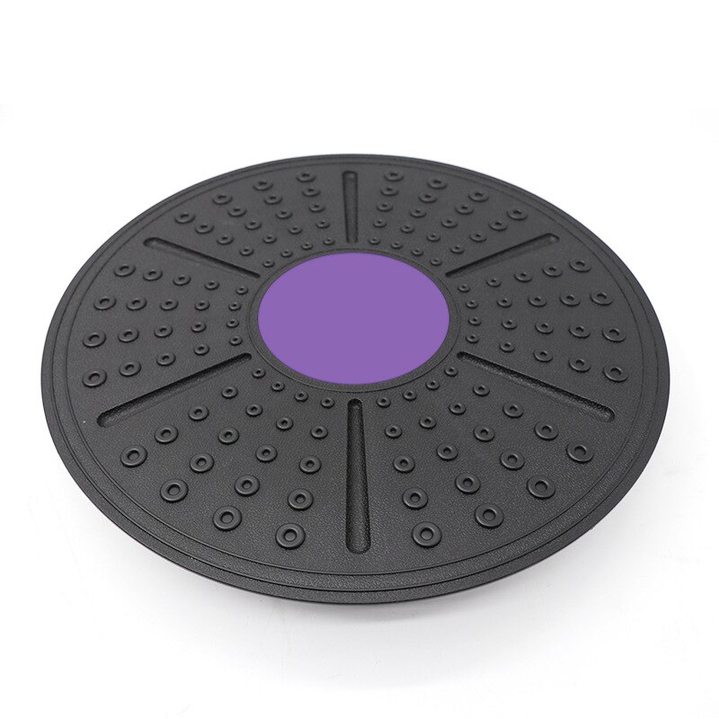 Yoga Balance Board 360 Degree Rotation Massage Disc Round Plates Board Gym Waist Twisting Exerciser Fitness Accessory: Purple