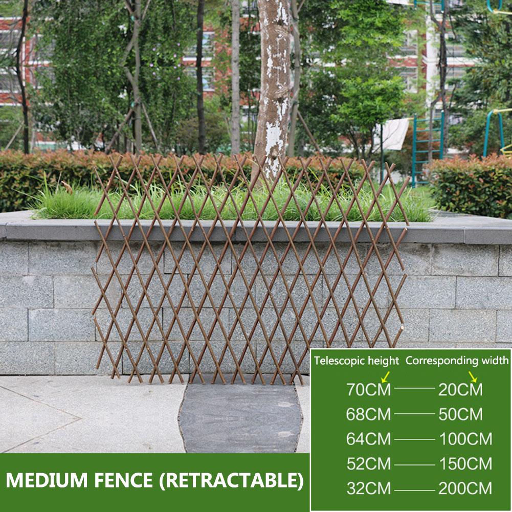 Wooden Fence Retractable Outdoor Wood Fence Indoor Outdoor Decorations Fence Garden Balcony Vine Frame Wedding Shooting Props