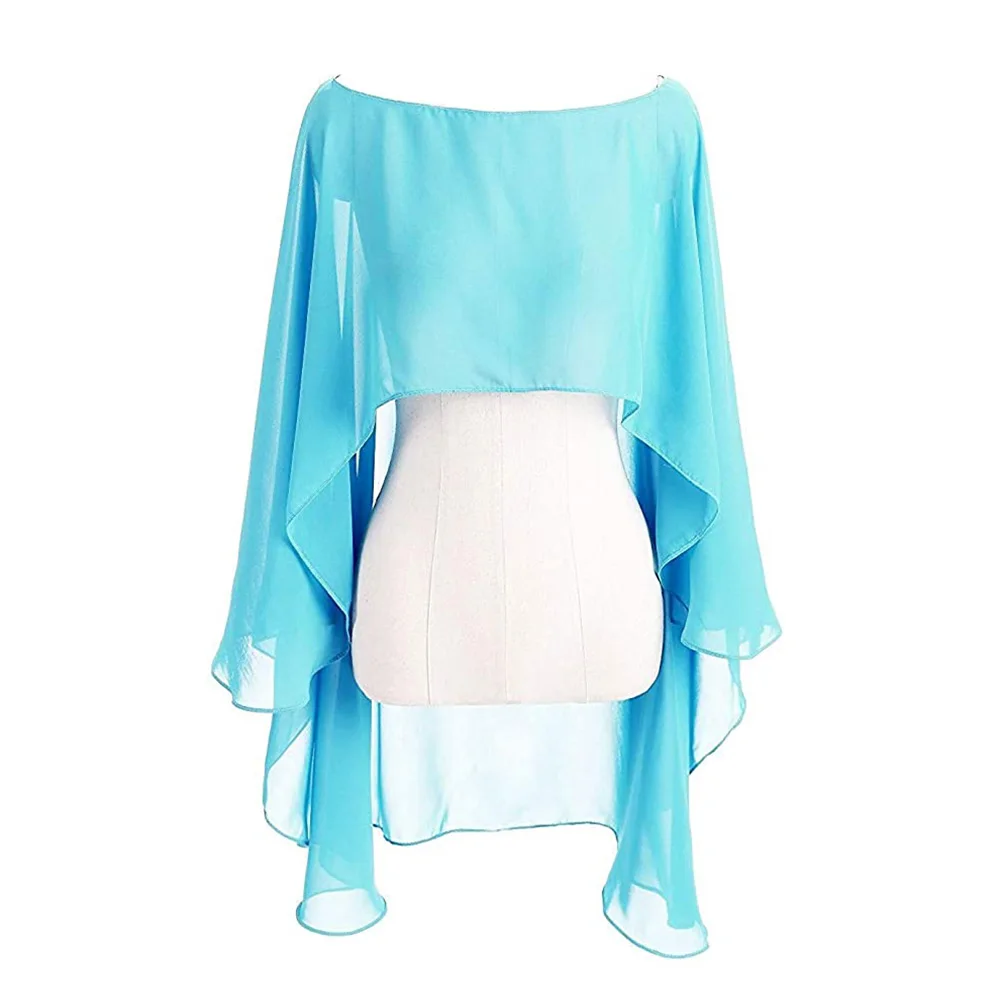 Capa de gasa para Mujer, Bolero para Mujer, Chalas de boda para Mujer, chaqueta nupcial para boda de noche, accesorios, capa de Peleryna, chal de Boda