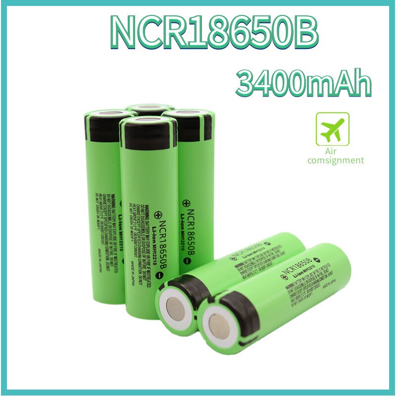 Batería de litio recargable para linterna, pila NCR18650 de 3400mAh, original, nueva, 34B, 3,7 V, 18650, 3400mah