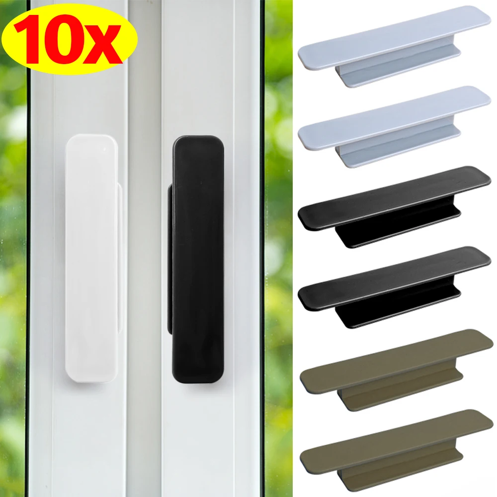 10/2PCS Cabinet Drawer Handle Self-adhesive Door Wardrobe Handle Kitchen Cabinet Window Glass Door Knobs Furniture Hardware Pull