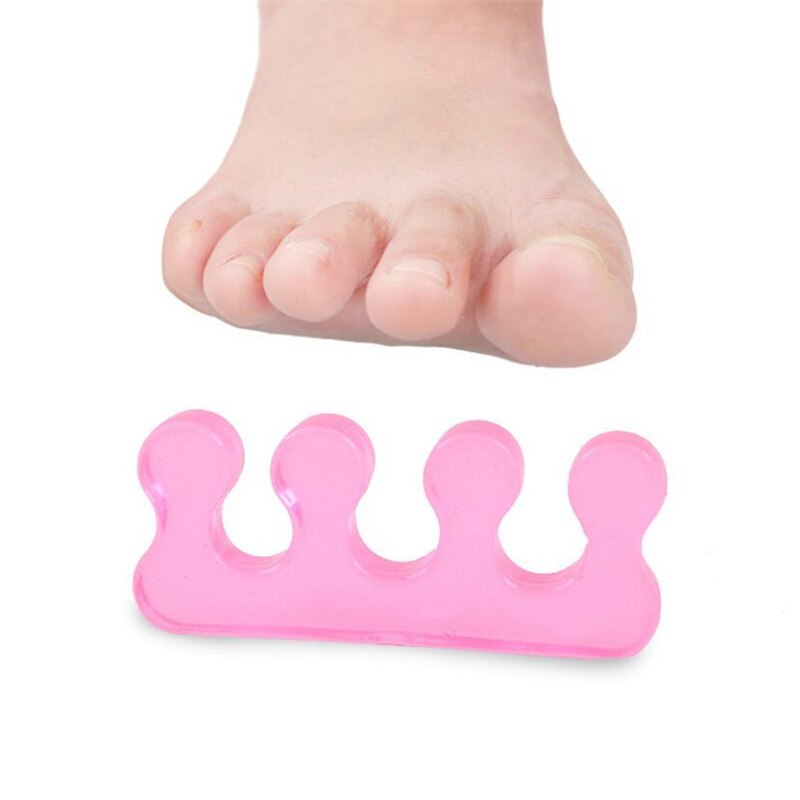 2 Stücke Weiche Silikon Manikübetreffend Pedikübetreffend NäGel Finger Separator Korrektur flexibel Finger Zehen Abstandshalter Trennung Glätteisen Werkzeug