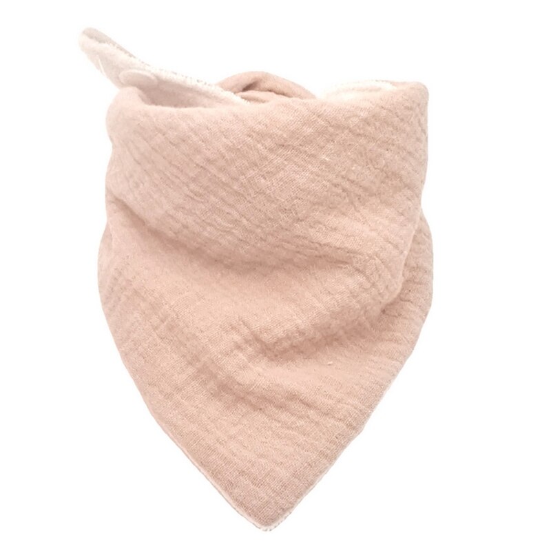 Baberos de alimentación de bebé, toalla de Saliva de gasa suave, bufanda triangular para niños, de tela para eructar 97BD: 1