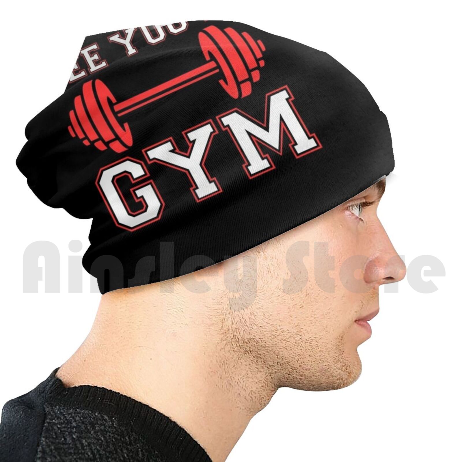 Ci vediamo in palestra fitness allenamento pesi berretti Maglione cap comodo allenamento fitness esercizio fitness pesi da palestra: adulto Knit Hat