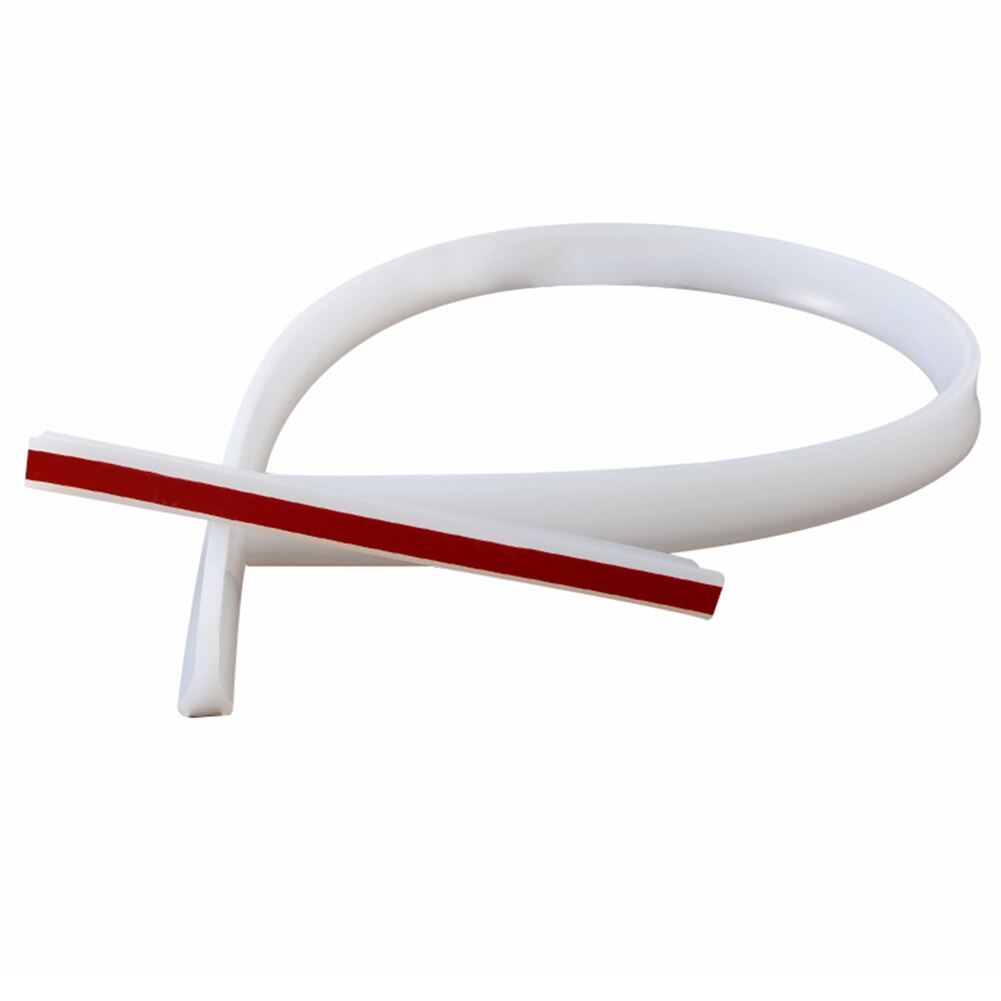 Shower Door Dam Water Stopper Collapsible Shower Threshold Water Barrier for Bathroom Kitchen NE: clear