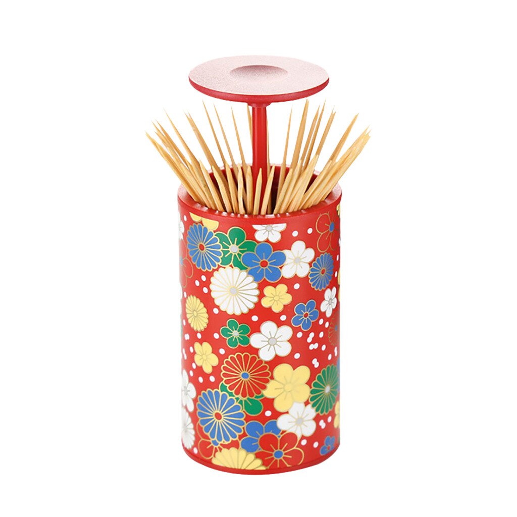 #40 Personality Automatic Pressing Toothpick Holder Portable For Home Dinner Room Restaurant Living Room Accessories