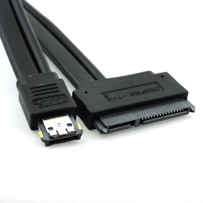Jimier CY Power eSATA USB 2 0 conector combinado a 2 5 "SATA 22Pin Cable de disco duro de 50cm Cable