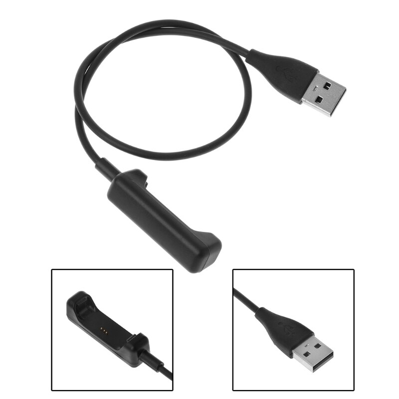 Bärbar usb-laddarkabel laddningsersättning för fitbit flex 2 smartklocka