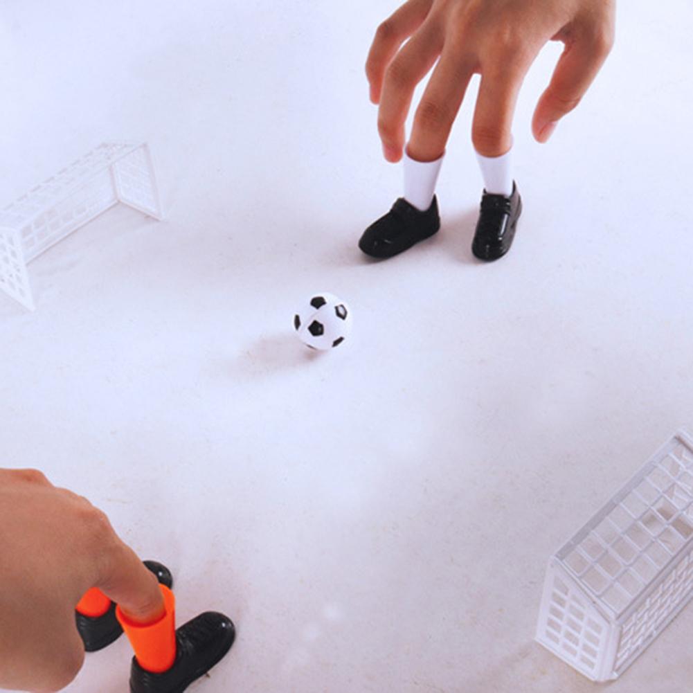 Divertente mini Dito di Calcio Partita di Calcio Gioco Gioco Da Tavolo impostato con Gli Obiettivi di Giocattolo per Bambini Nuovo