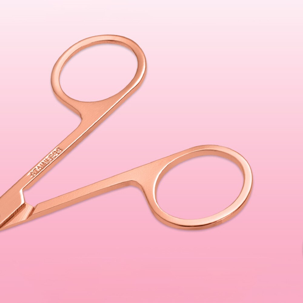 Wenkbrauw Schaar Gebogen Mes Professionele Roestvrij Staal Manicure Precisie Trimmer Wenkbrauw Wimper Hair Remover Tool Make-Up