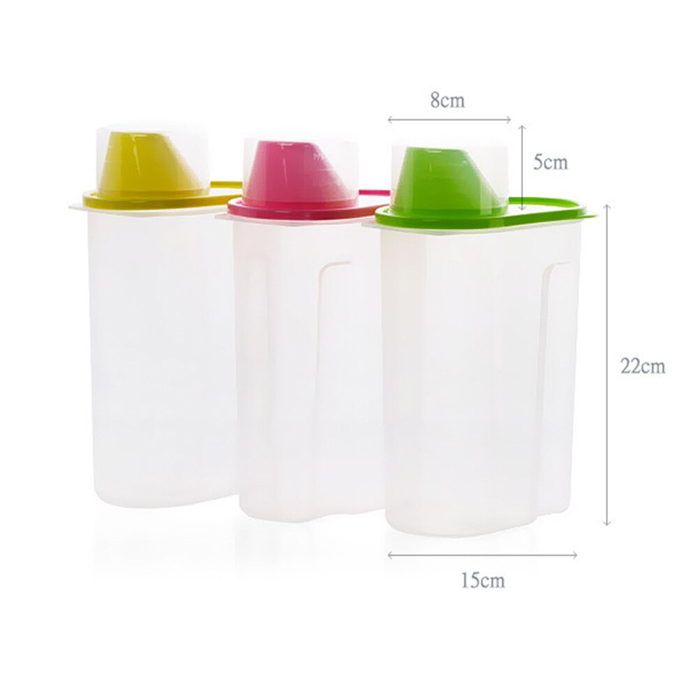 Boîte de rangement pour aliments, bacs, céréales sèches, pâtes, farine, distributeur, conteneur, organisateur, boîtes, gain de place, distributeur