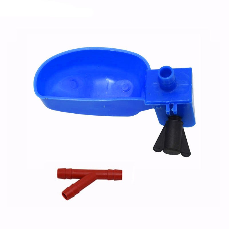 Comederos de codorniz de 5 uds., vasos para gallinas, utensilios de alimentación para aves Rojas, tazón de agua automático, suministros para apicultura y aves: Azul