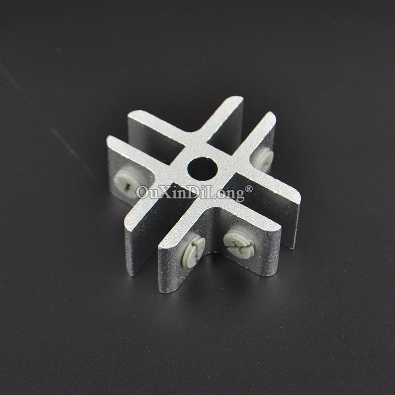 10PCS Aluminum Glass/Acrylic Showcase Clips/Connector Acrylic Display Stand Connector Fixing Clamp,for 8mm Glass/Acrylic GF570