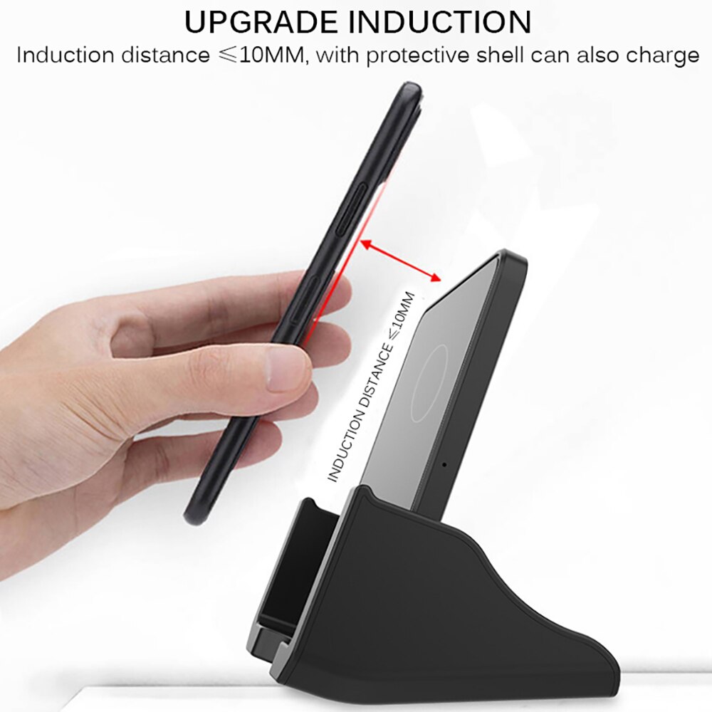 Qi Wireless Charger Fast Desktop Wirless Charging Pad Stand Dock For Samsung Galaxy S10 S1 Huawei 10W Wireless Charging Stand