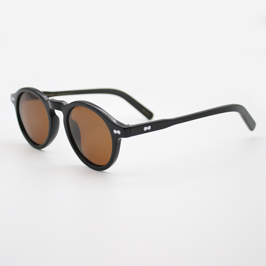Johnny depp polarizado óculos de sol das mulheres dos homens marca luxo designer miltzen estilo óculos de sol para masculino feminino oculos: Preto / Vermelho