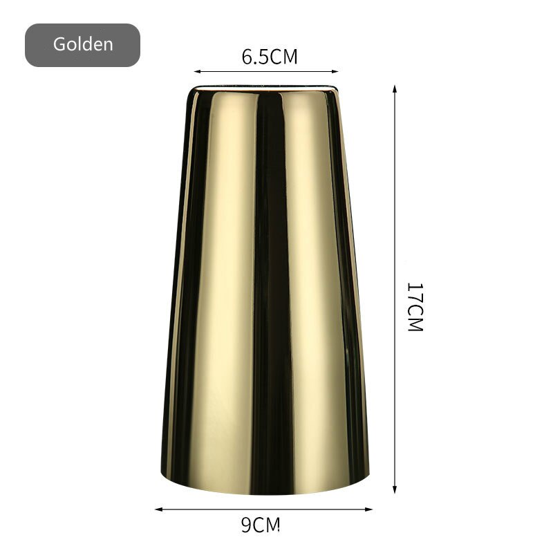 Jarra para batidos de leche, vaso Boston Hall de 820ml, fabricación de cóctel americano, barra de Metal de vidrio, herramienta de Bar de oro rosa: Golden