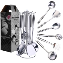 Kitchen Utensils Set 4/7PCS Stainless Steel Cookware Non-stick Kitchenware with Holder Kitchen Accessories Cooking Appliances