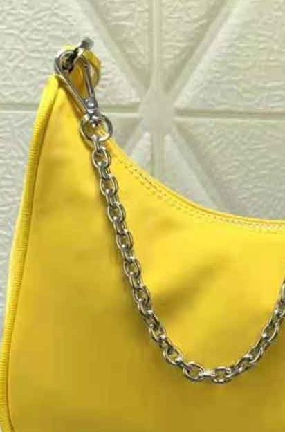 Women Bag Candy colors Crossbody Bag Ladies Bag Accessories Shoulder Chain mini small bag: Yellow