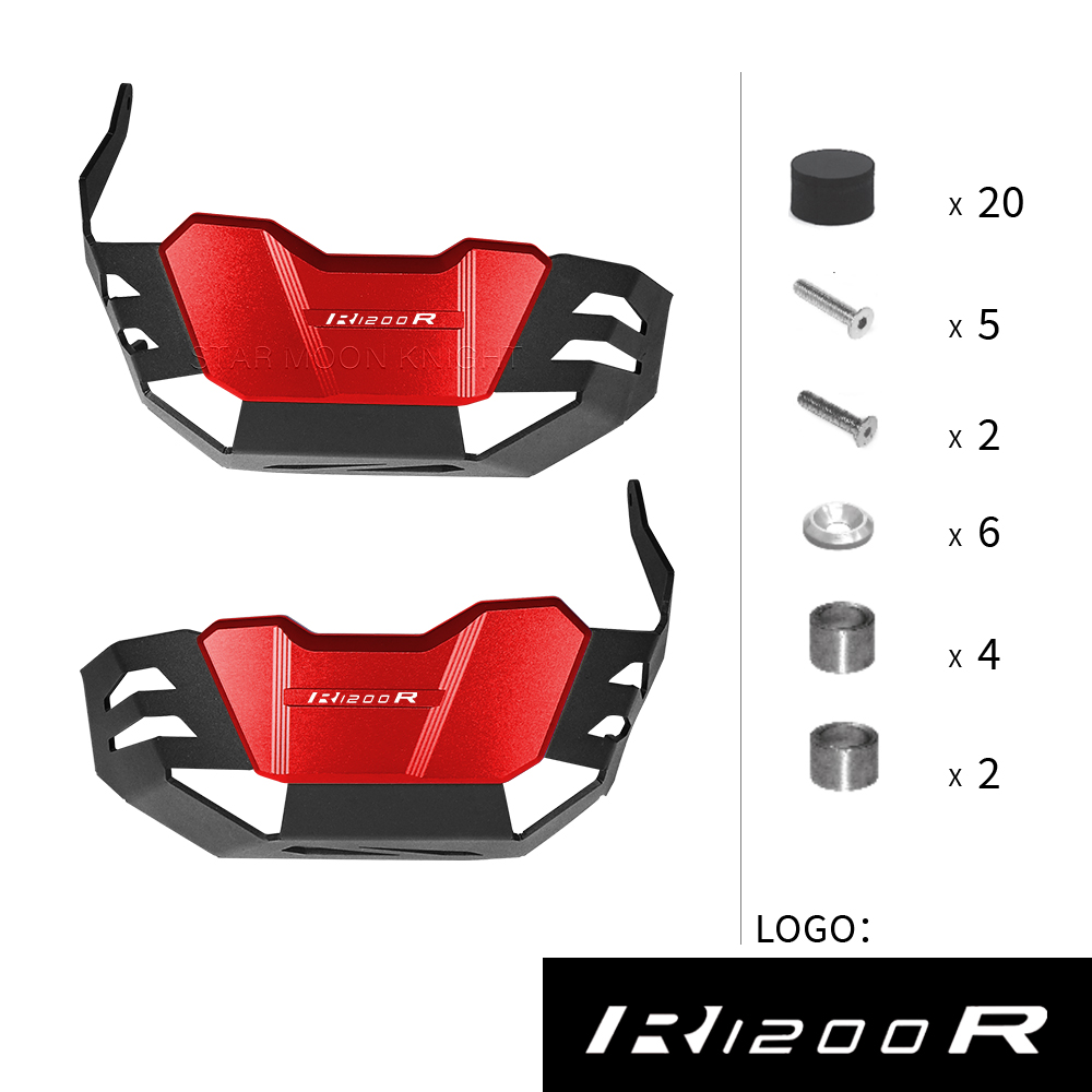 Para BMW R1200R R1200GS R 1200 GS R RnineT R nineT protectores de motor de motocicleta protectores de culata cubierta protectora de cilindro
