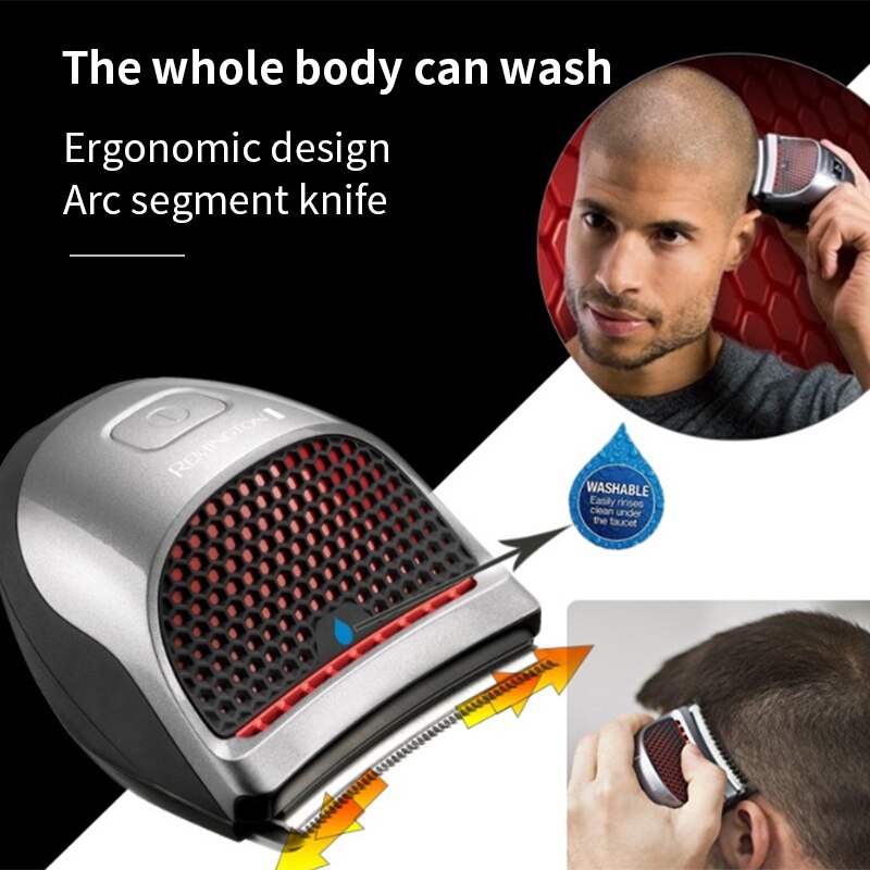 Electric Bald Head Clipper Shortcut Self-Haircut Kit Clippers Cordless Rechargeable Hair Trimmers Beard Shaver With US Plug