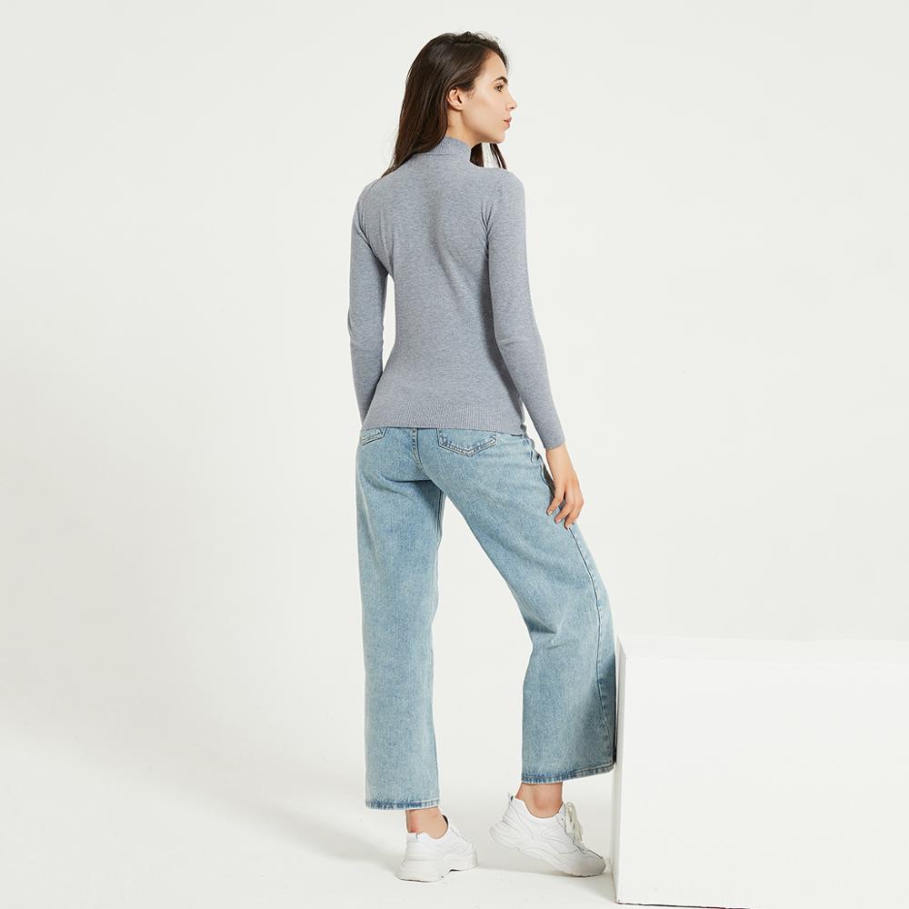 Wixra klassiske pullovere og trøjer alle base matcher langærmede afslappede tynde trøjer slim fit stram sweater efterår vinter