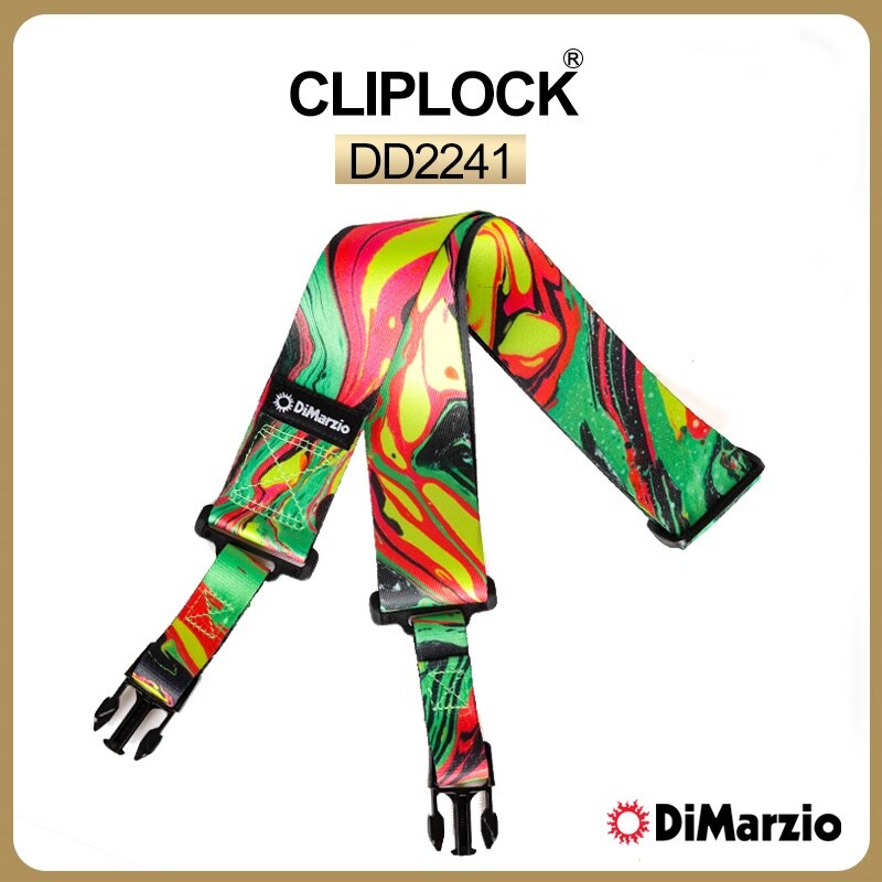 Dimarzio Steve Va Signature Gitarre Strap, Erhältlich in Standard/Cliplock: DD2241 ClipLock