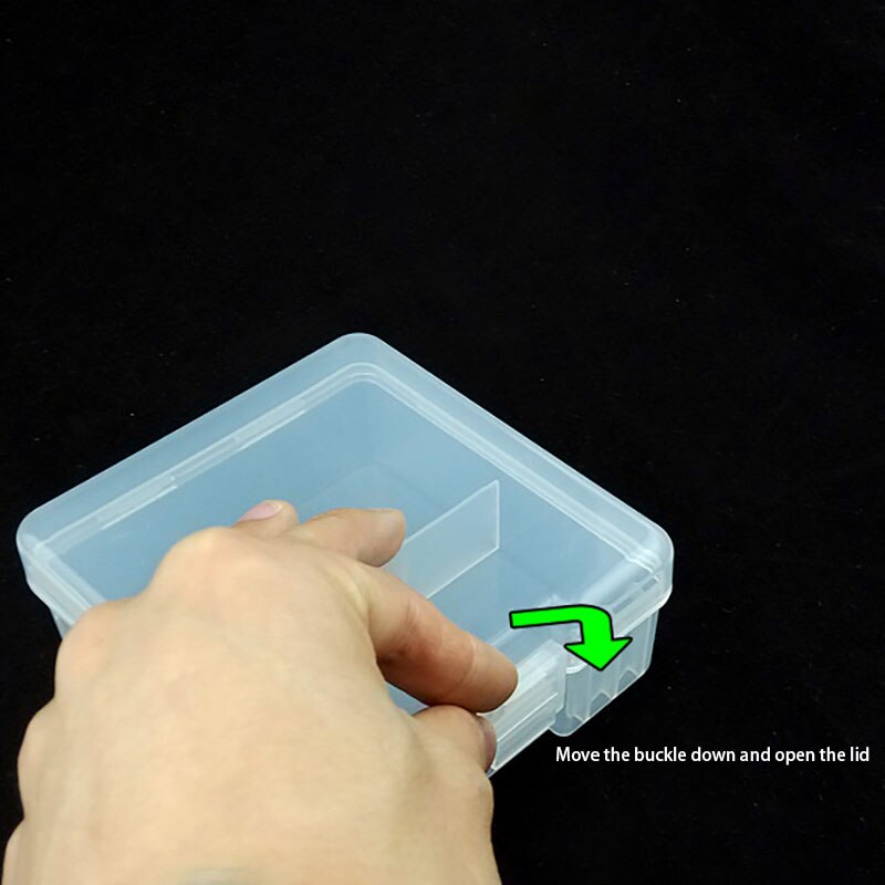 Portable Transparent Hard Plastic Case AAA Batteries Storage Case Holder Storage Battery Box For 100 pcs AAA Battery DIY