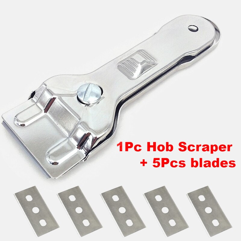 1PC Multifunction Scraper with 5pcs Blade Glass Ceramic Hob Cleaner Remover for Cleaning Oven Cooker Tools Home Cleaning Shovel