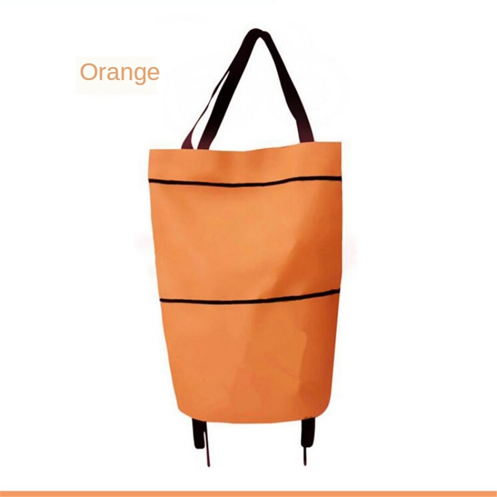 B-LIFE Inklapbare Trolley Zakken Opvouwbare Boodschappentas Met Wielen Opvouwbare Winkelwagen Herbruikbare Boodschappentassen Boodschappentassen Winkel: Kaki