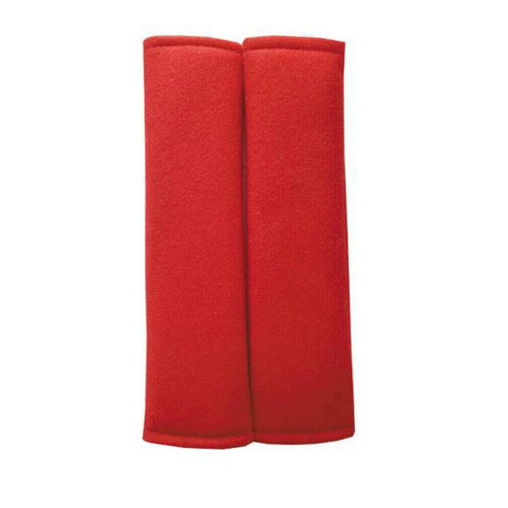 2 stuks Autogordel Pads Harness Veiligheid Schouderriem Rugzak Kussenhoezen Kids: Rood