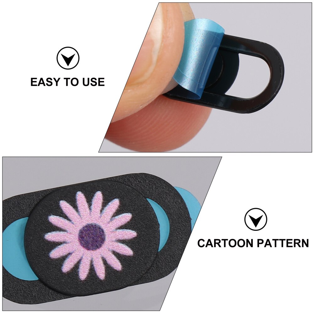 3pcs Flower Webcam Cover Slider Laptop Camera Cover Lid Tablet Privacy Cover Peeping Chrysanthemum Privacy Cover Set