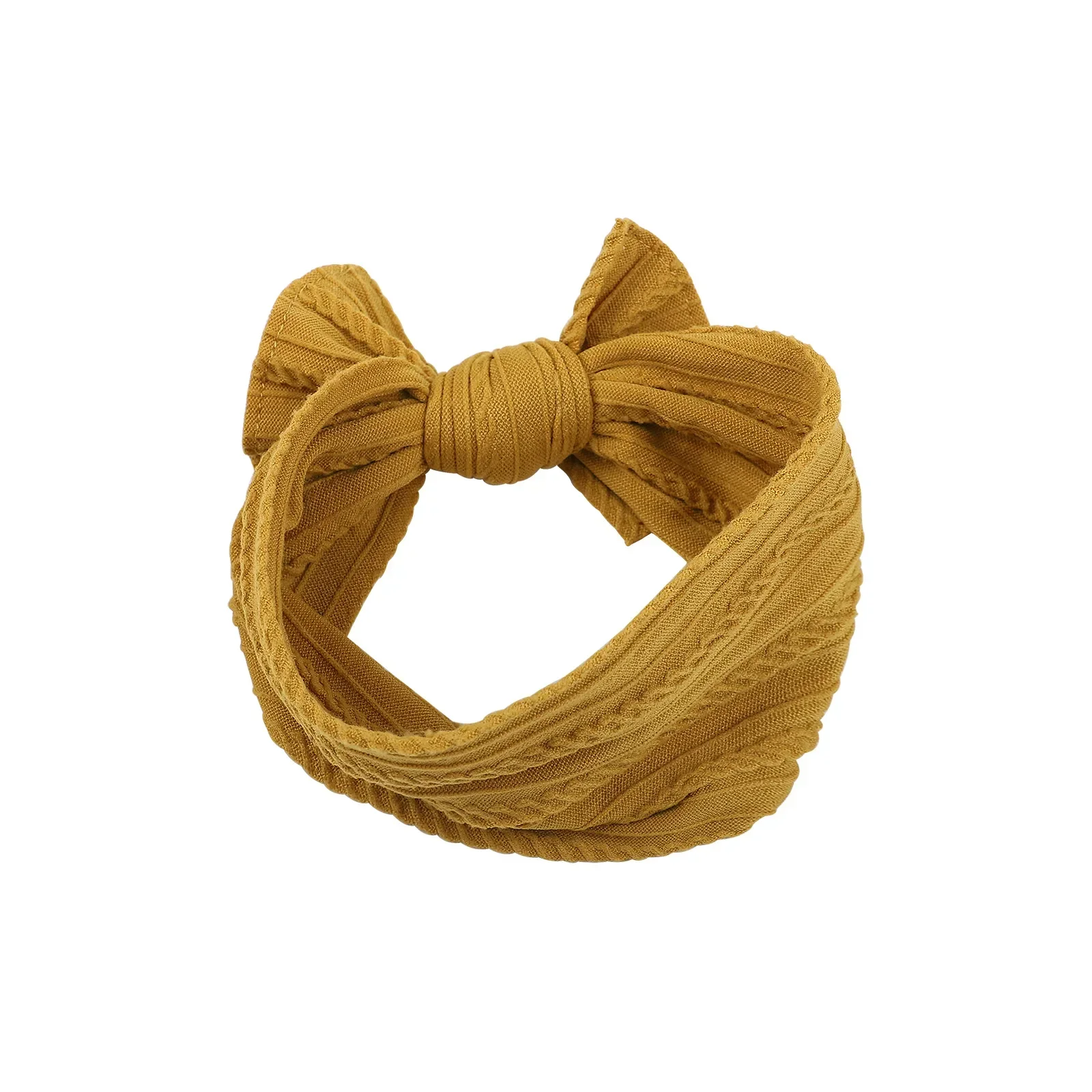 1 stücke Neugeborenen Baby Stirnband für Mädchen Elastische Stricken Kinder Turban Bögen Weiche Nylon Kinder Headwear Haar Zubehör