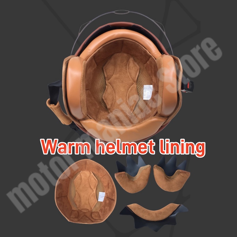 Elektrische Motorrad Intelligente Bluetooth Helm Warme Gehörschutz Motorrad Retro Stil Helm Drei-viertel Halb Helm
