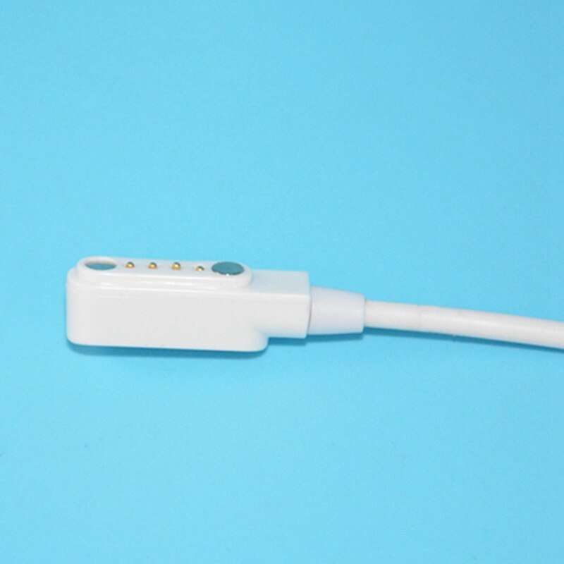 Usb 2.0 macho para 4 pinos pogo cabo carregador de alimentação carregador magnético cabo cabo para relógio inteligente para fone ouvido bluetooth computador