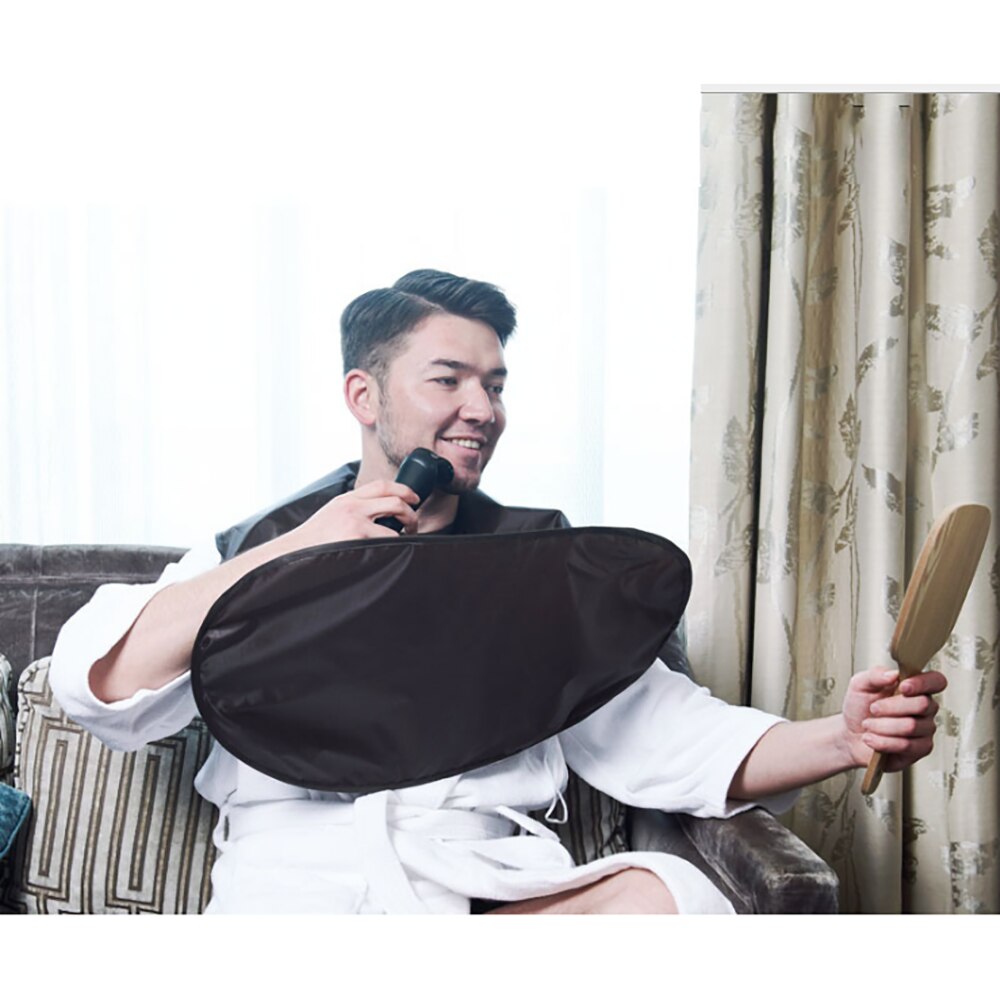 1pc Uomo Barba Rasatura Grembiule Bavaglino Portatile baffi Grembiule Pieghevole Bagno Barba Panno di Pulizia per La Casa Da Barba protettore