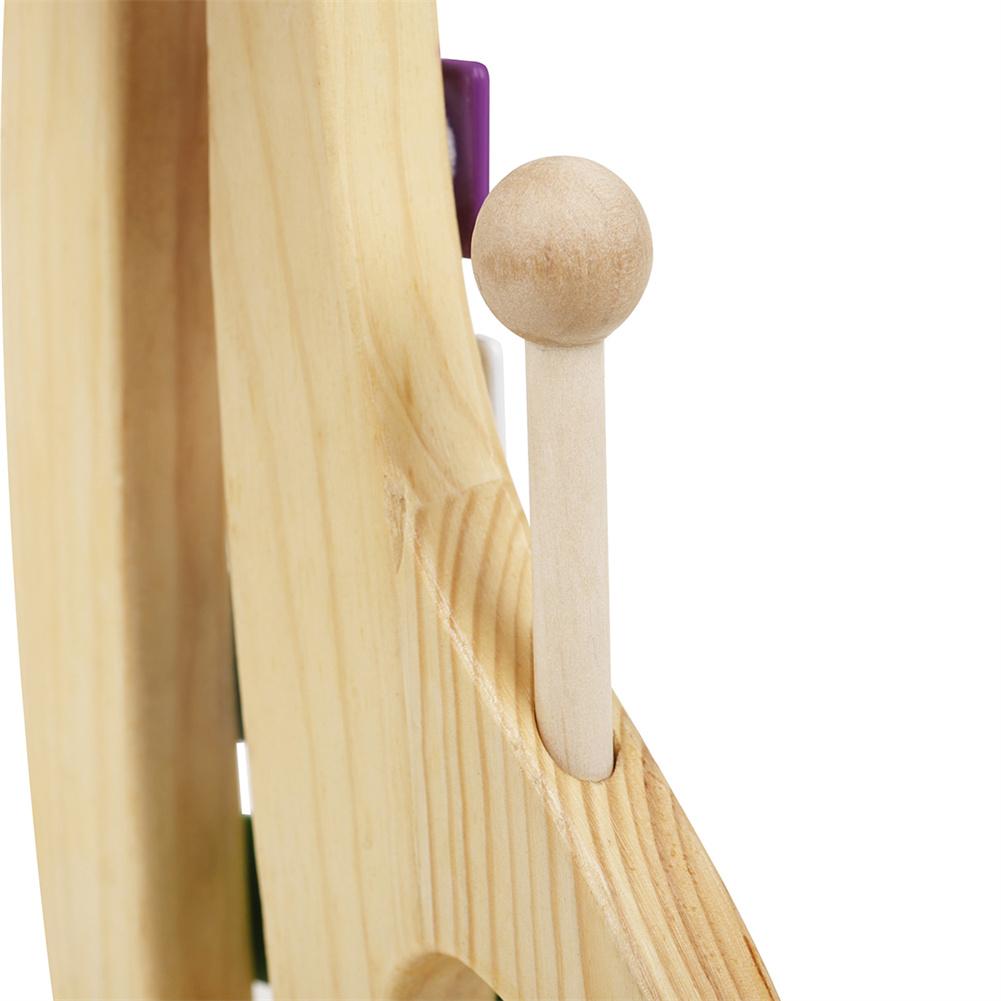 Xylofoon Set Hout + Metalen Orff Kinderen Hand-Held Octaaf Hand Geklopt Piano Xylofoon + Klop Stok Muziekinstrument voor Kind