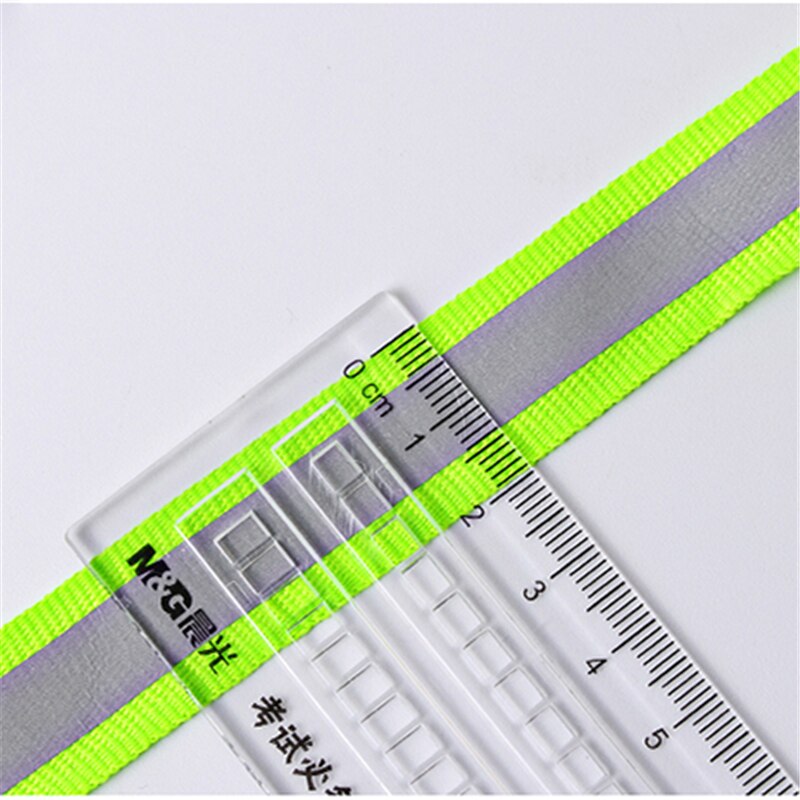 1 meter Reflecterende Singels Lint Weven Piping Kranen Stof Tape Waarschuwing met heldere reflecterende film 2*1cm Breed