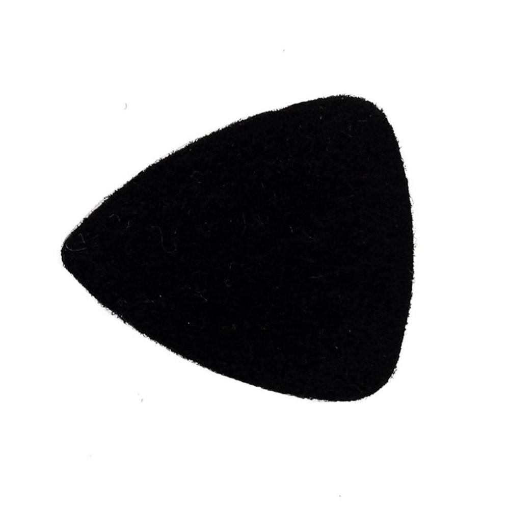 1 uds, púas coloridas de lana para ukelele, picos de fieltro de lana, púa para dedo, púa para Guitarra de cuero, púas para ukelele, accesorios para Guitarra Banjor: black