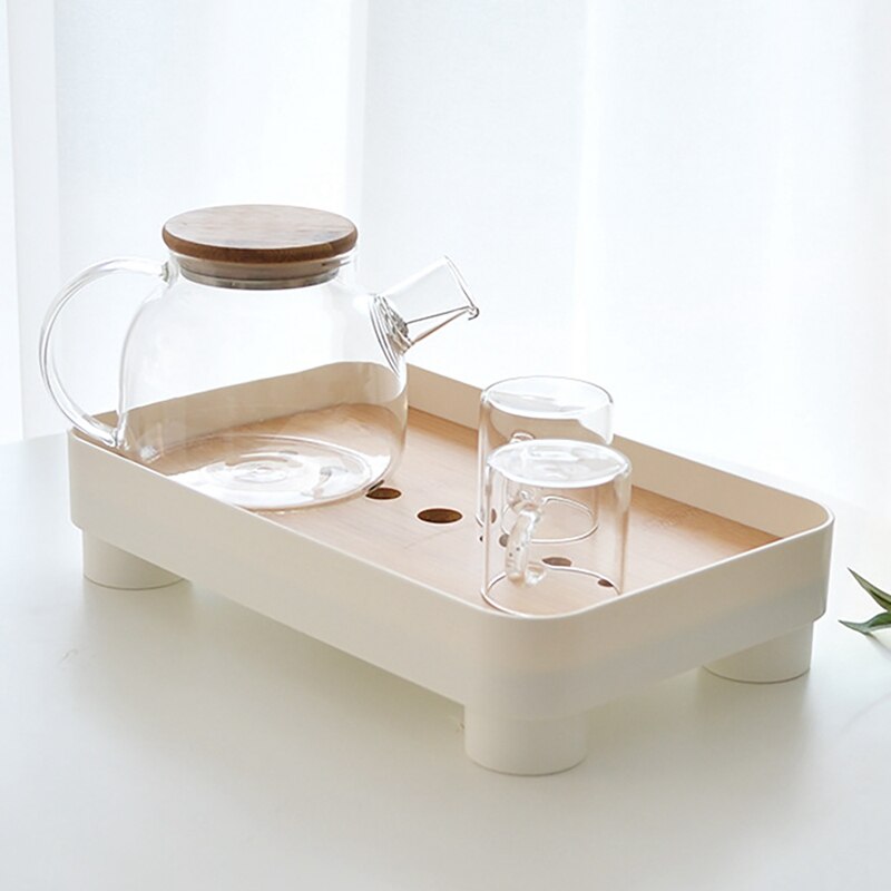 Mini Bamboo Chinese Gongfu Tea Tray Table Box With Water Storage Japanese Tea Serving Tray Bamboo Tea Table