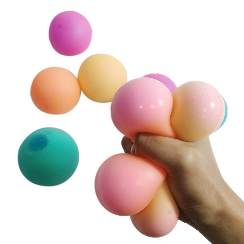 Pelota antiestrés para aliviar el estrés para niños y adultos, juguete antiestrés, pelota para apretar, agarre de mano