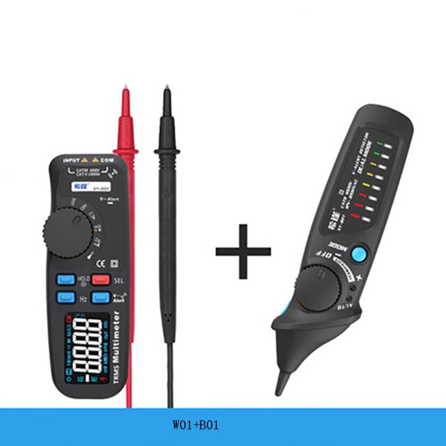 Digital Clamp Meter Zero live Wire Induction Electric Pen, Smart Electric Pen, Dual-Mode Voltage Probe Pen, Multi-Function Circ: Add multimeter