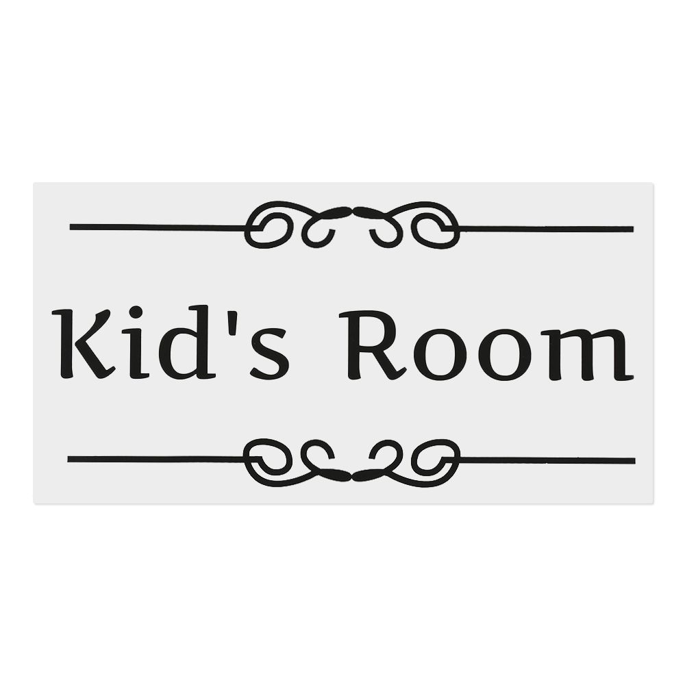 Diy Office Bedroom Playroom Vinyl Wall Art Toilet Decals Entrance Sign Door Stickers: Kids Room
