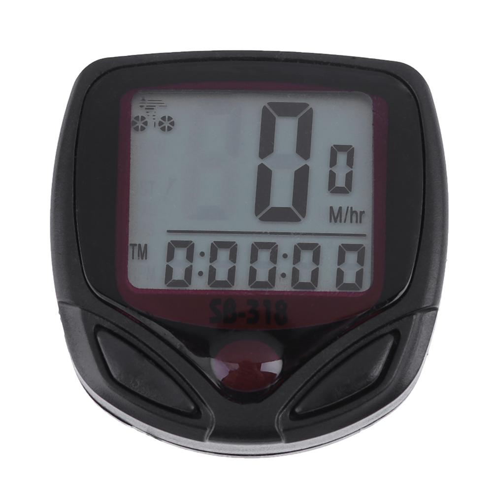 Waterproof Bicycle Computer With Backlight Wireless Wired Bicycle Computer Bike Speedometer Odometer Bike Stopwatch: LCD Stopwatch