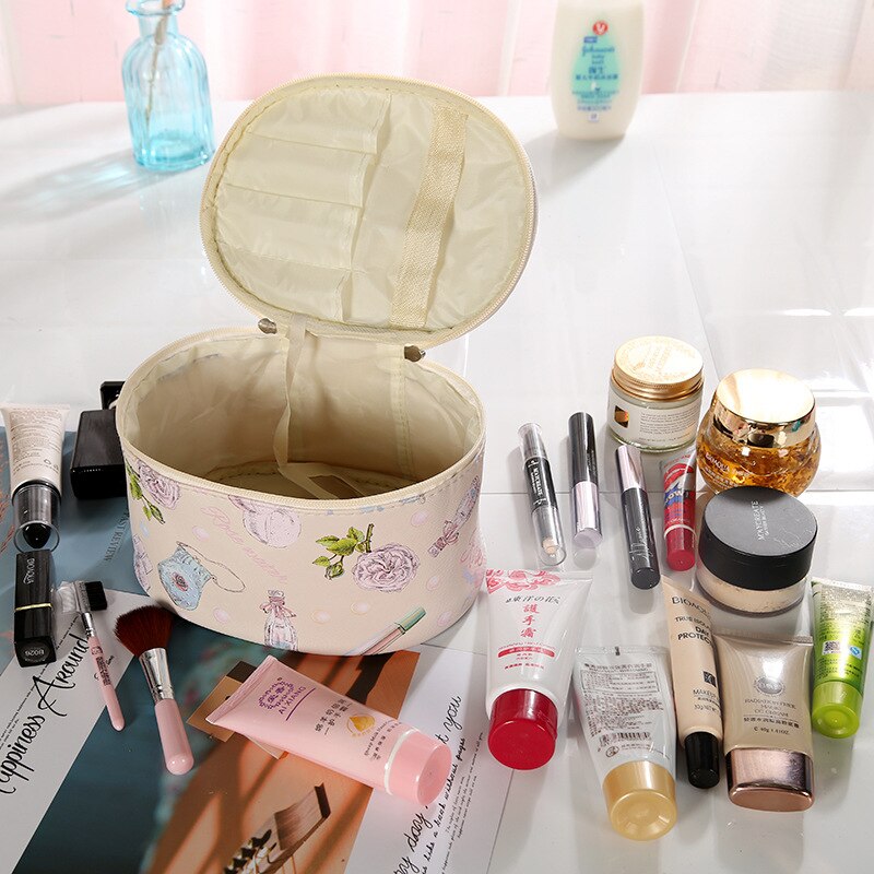 cosmetic bag cases PU women make up bag casual travel Organizer Storage makeup box wash beauty bag