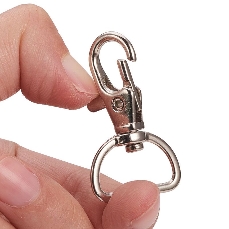 20Pcs 360 ° Swivel Trigger Snap Haken Karabijnsluiting D Ring Sleutelhanger Bevindingen