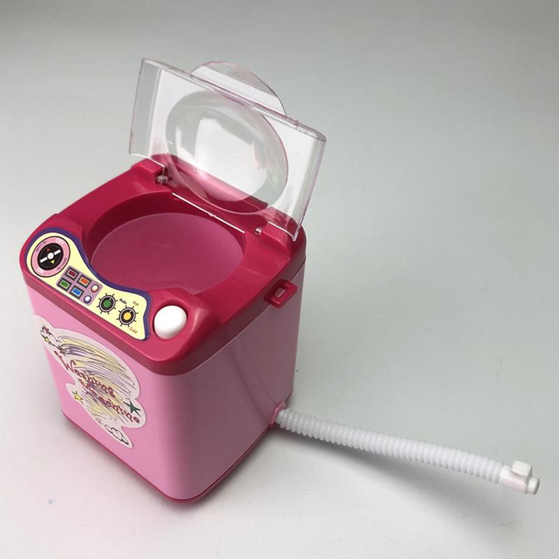 Educational Toy Mini Electric Washing Machine Children Pretend & Play Baby Kids Home Appliances Toy - Pink