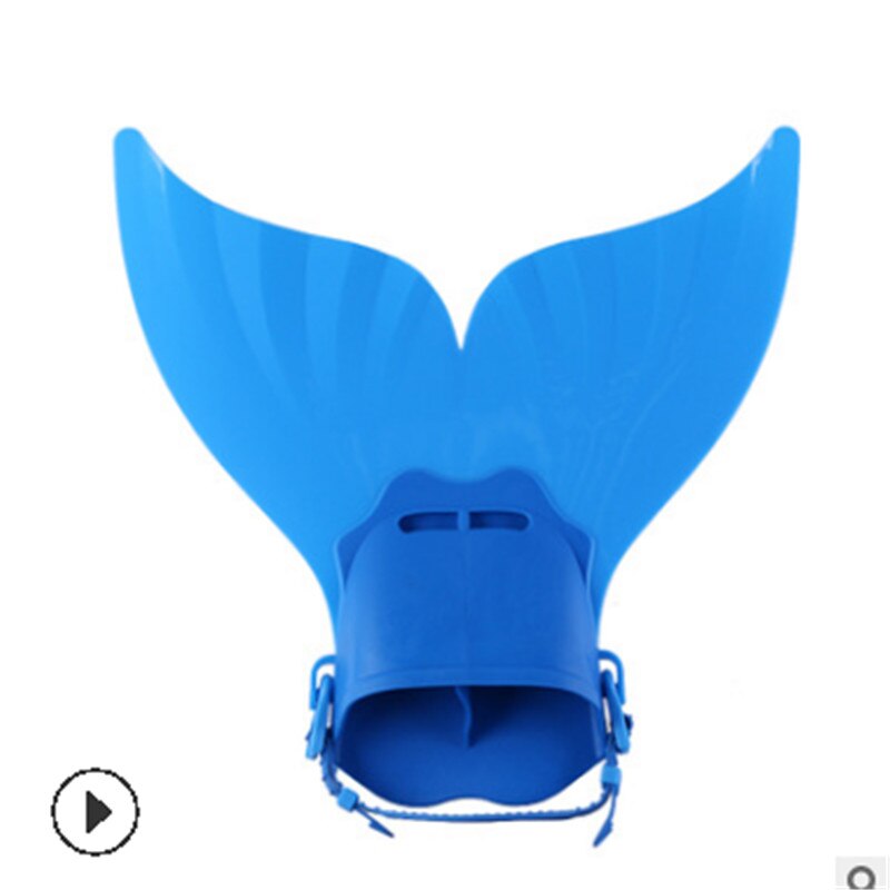One Piece Whale Tail Fins Cartoon Mermaid Shaped Fins Children Swimming Training Fins: A